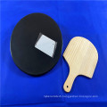 Pizza & Bread Baking Stones pizza oven stone Baking Ceramic Black Glazed Cordierite Pizza Stone with wooden shovel